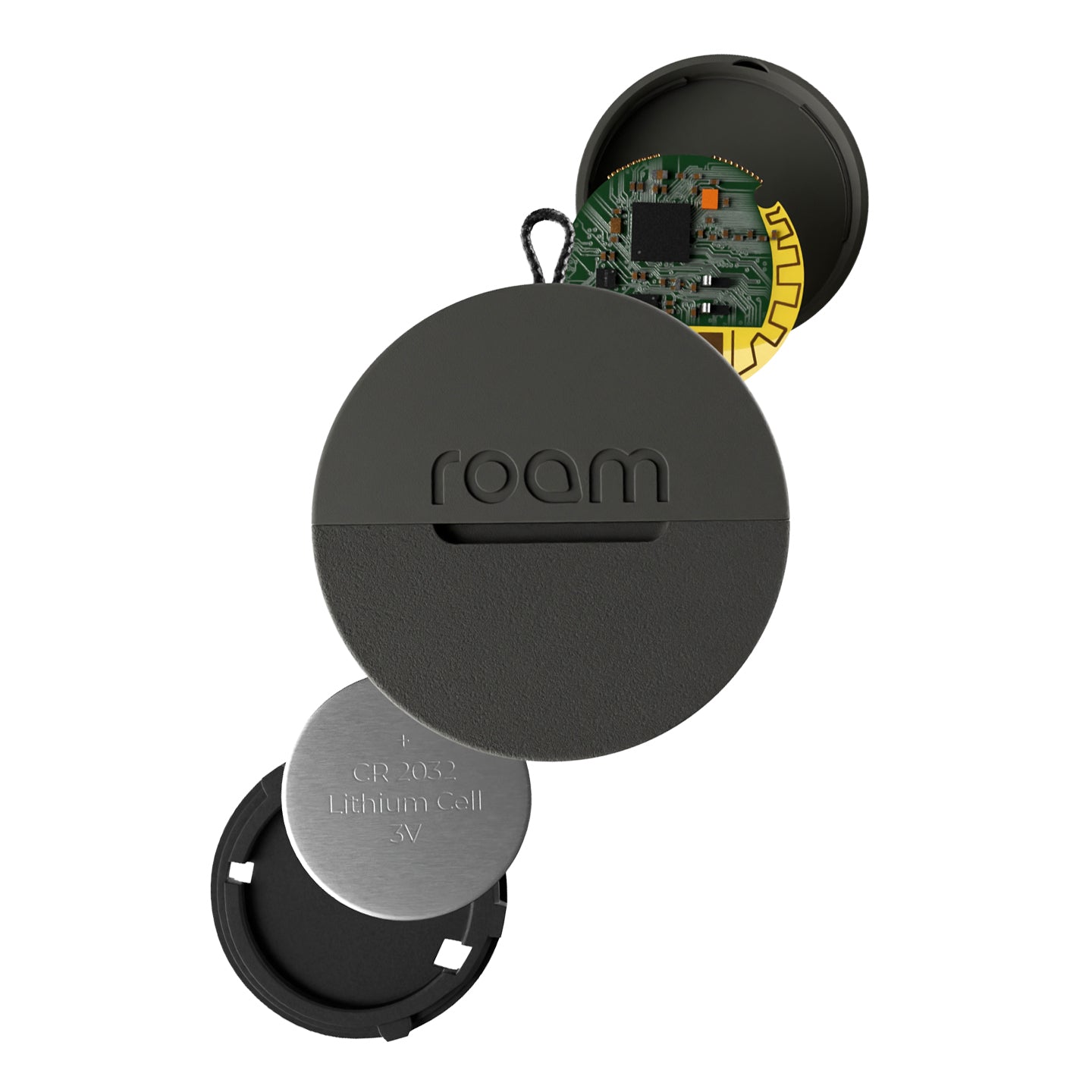 Roam Smart Tracker black tag, sleek and reliable for global tracking
