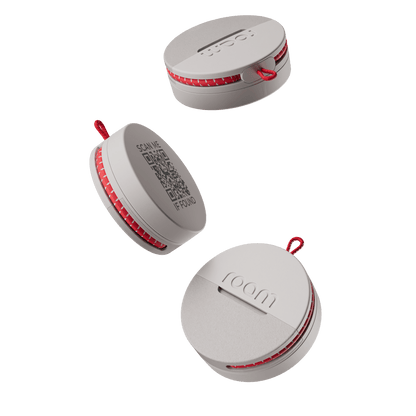 Roam Smart Tracker grey tag, modern design with free global tracking