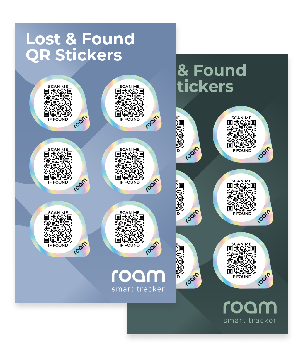 QR Sticker Pack - Stick it. Scan it. Get it back